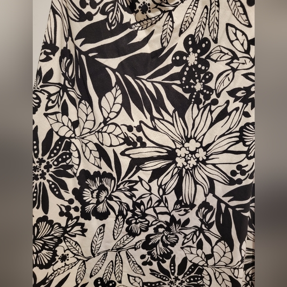 GAP Linen Strapless tropical midi dress - Picture 2 of 4